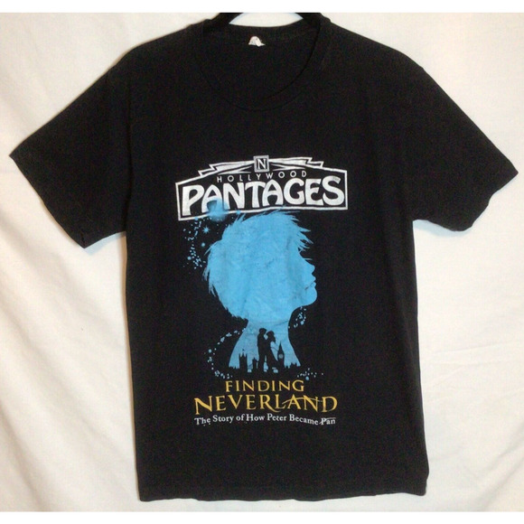 FINDING NEVERLAND 2017 Pantages Theater Hollywood Musical T-Shirt Womens Medium - Picture 1 of 4